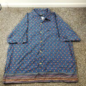 NWT Vintage Polo Jeans Ralph Lauren Shirt Southwestern Camp Loop Collar Mens XL